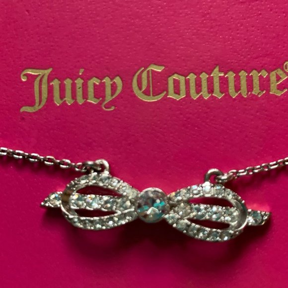 Juicy Couture Jewelry - Juicy Couture rhinestone bow necklace